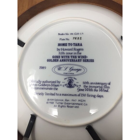 Home To Tara by Howard Rogers Vintage Collectible Plate - Picture 4 of 5